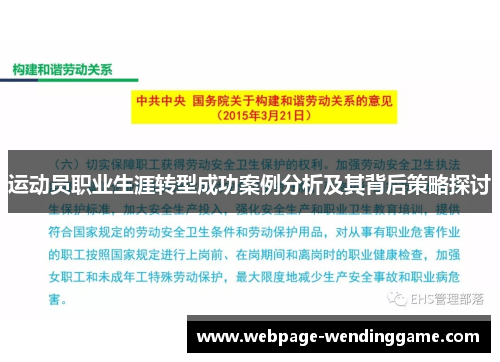 运动员职业生涯转型成功案例分析及其背后策略探讨 运动员职业生涯转型成功案例分析及其背后策略探讨